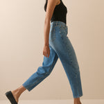 Women's Jeans - Blue Putney Barrel Leg - product view 3
