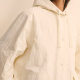 Women's Jacket - Cream Hooded Parka - product view 2