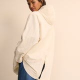 Women's Jacket - Cream Hooded Parka - product view 4