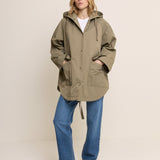 Women's Jacket - Green Hooded Parka - product view 5