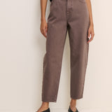 Women's Jeans - Brown Putney Barrel Leg - product view 2