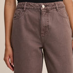 Women's Jeans - Brown Putney Barrel Leg - product view 3