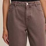 Women's Jeans - Brown Putney Barrel Leg - product view 3