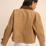 Women's Jacket - Camel Short Freddie Barn - product view 4
