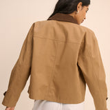 Women's Jacket - Camel Short Freddie Barn - product view 4