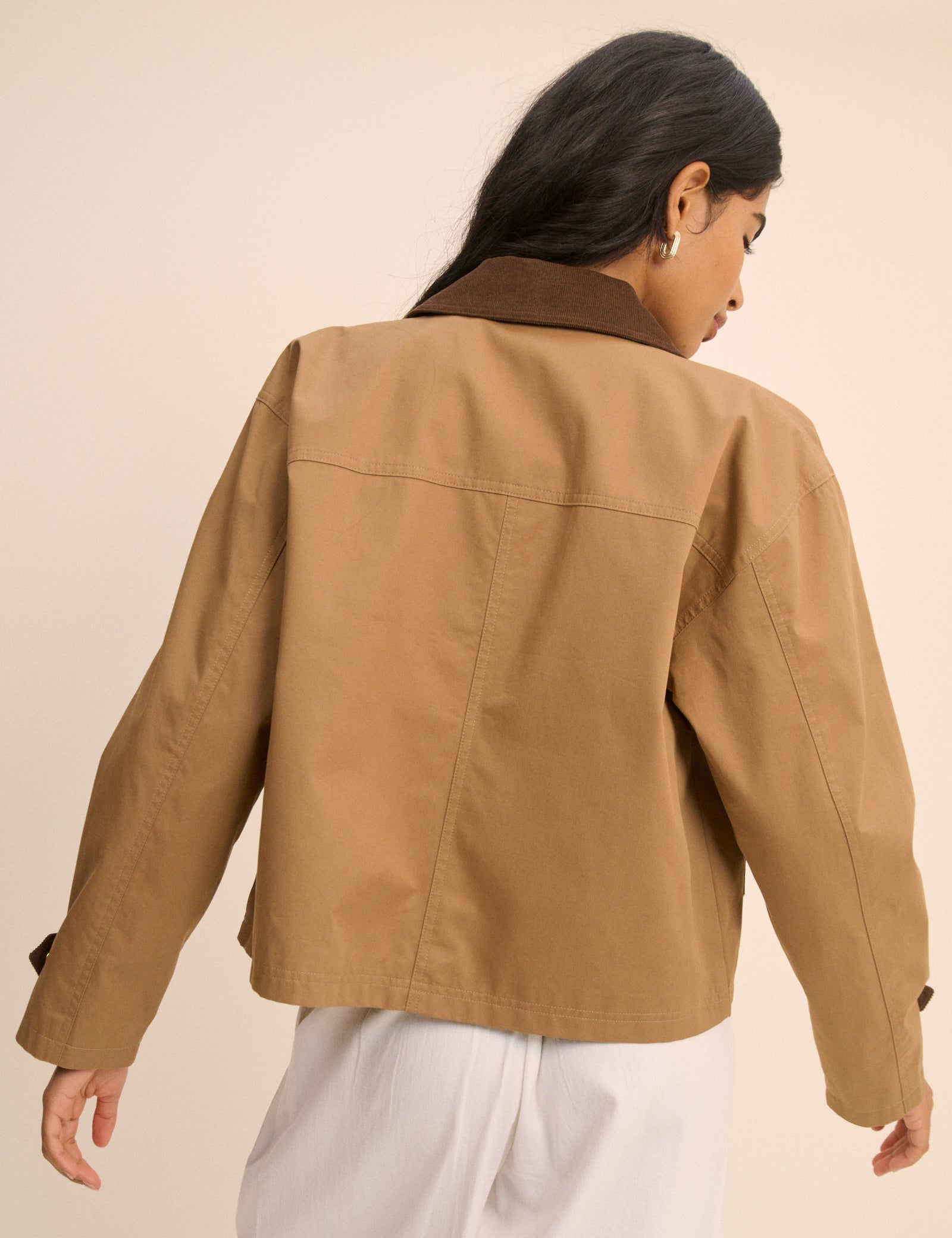 Women's Jacket - Camel Short Freddie Barn - product view 4