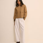 Women's Jacket - Camel Short Freddie Barn - product view 3