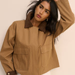 Women's Jacket - Camel Short Freddie Barn - product view 2