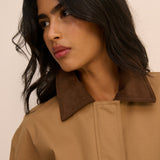 Women's Jacket - Camel Short Freddie Barn - product view 5