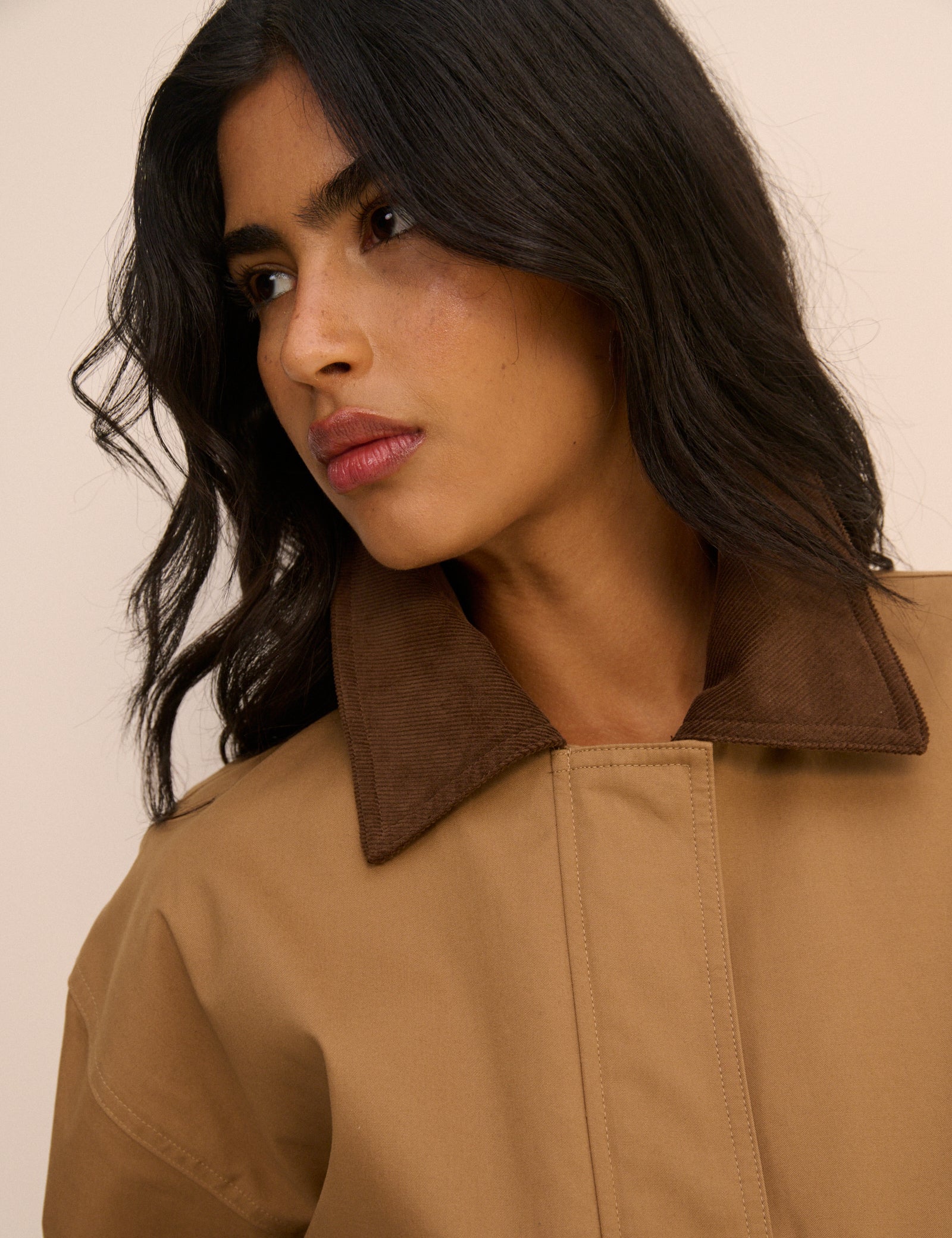 Women's Jacket - Camel Short Freddie Barn - product view 5
