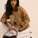Women's Jacket - Camel Short Freddie Barn - product view 1