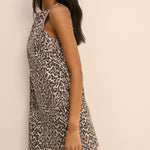 Women's Dress - Leopard Print Izzie Denim Shift - product view 7
