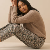 Women's Jeans - Leopard Print Mid Rise Camden Tapered - product view 4