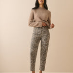 Women's Jeans - Leopard Print Mid Rise Camden Tapered - product view 1