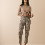 Women's Jeans - Leopard Print Mid Rise Camden Tapered - product view 1