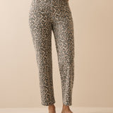 Women's Jeans - Leopard Print Mid Rise Camden Tapered - product view 2