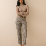 Women's Jeans - Leopard Print Mid Rise Camden Tapered - product view 3