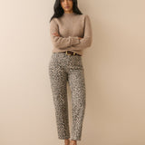 Women's Jeans - Leopard Print Mid Rise Camden Tapered - product view 3