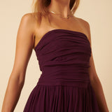 Women's Midi Dress - Purple Bandeau Felicity - product view 2
