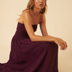 Women's Midi Dress - Purple Bandeau Felicity - product view 5