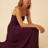 Women's Midi Dress - Purple Bandeau Felicity - product view 5