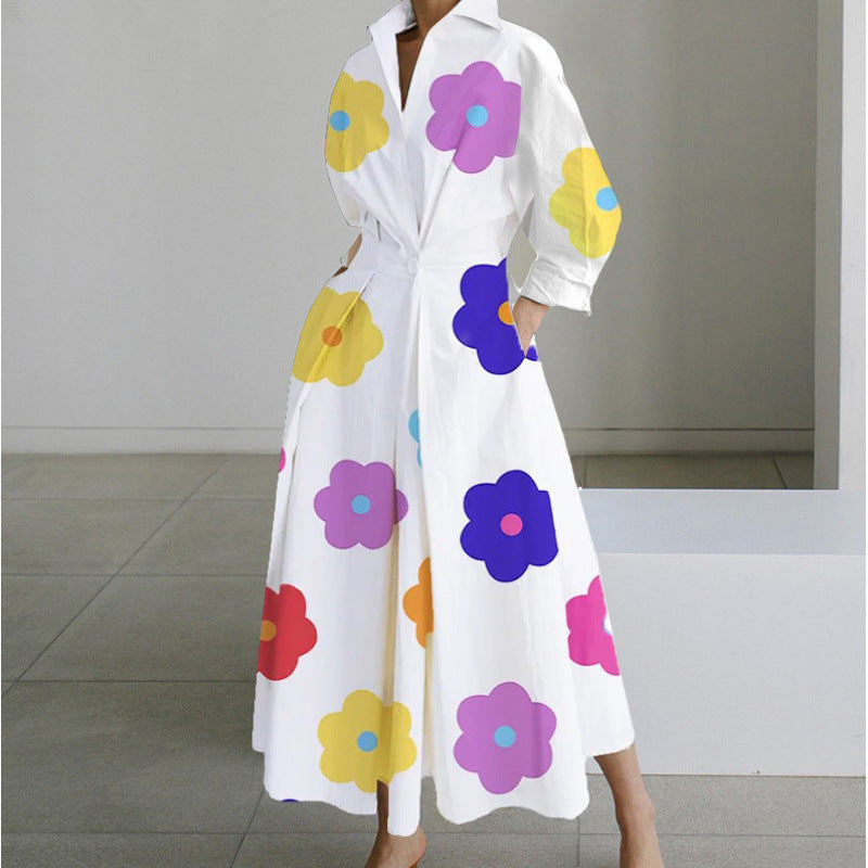 Women's Maxi Dress - Front Wrap Collared - Alora - product view 8