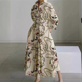 Women's Maxi Dress - Front Wrap Collared - Alora - product view 2