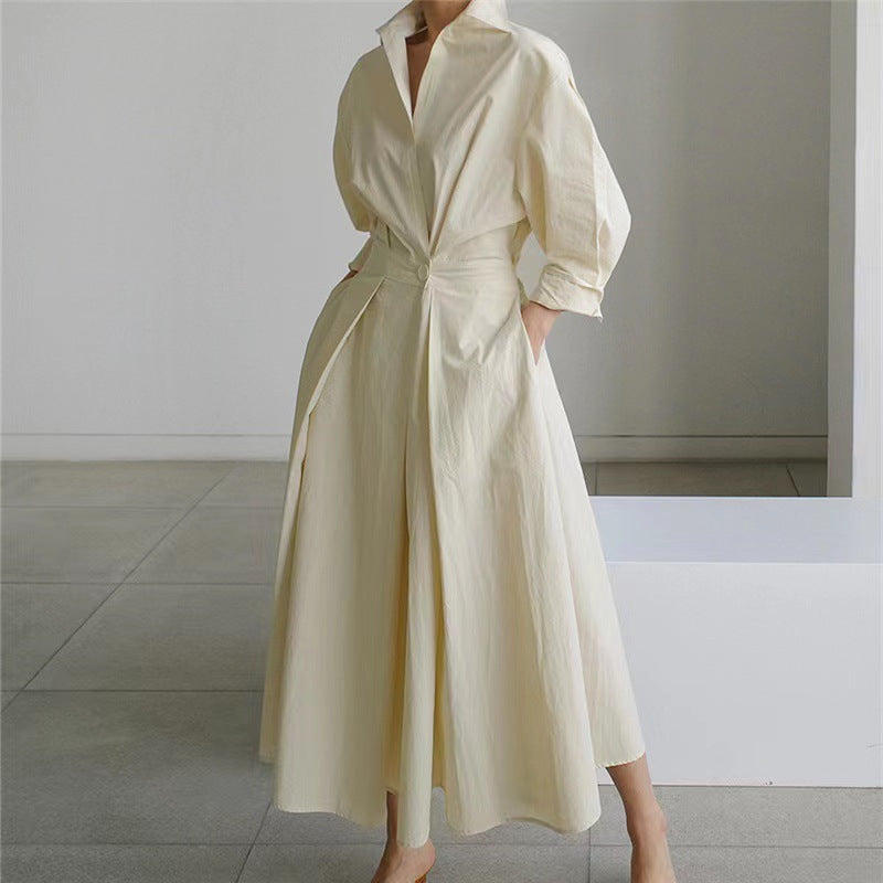 Women's Maxi Dress - Front Wrap Collared - Alora - product view 15