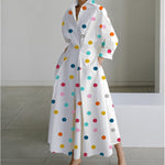 Women's Maxi Dress - Front Wrap Collared - Alora - product view 4
