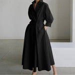 Women's Maxi Dress - Front Wrap Collared - Alora - product view 9