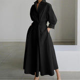 Women's Maxi Dress - Front Wrap Collared - Alora - product view 9