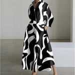 Women's Maxi Dress - Front Wrap Collared - Alora - product view 10