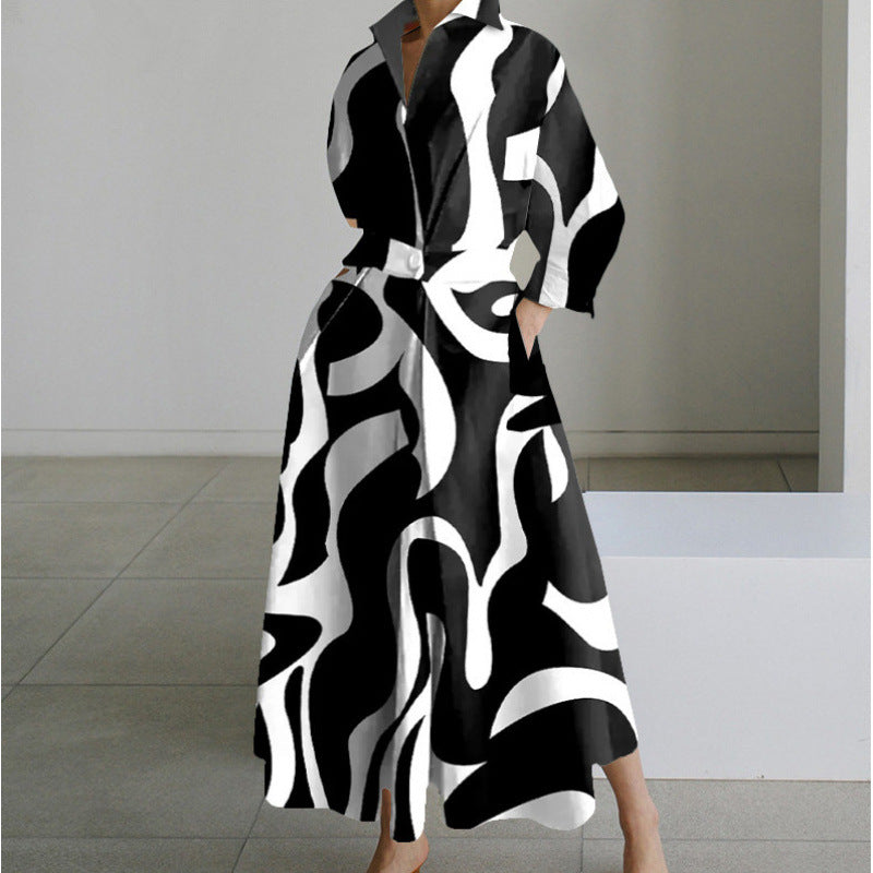 Women's Maxi Dress - Front Wrap Collared - Alora - product view 10