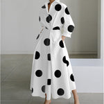 Women's Maxi Dress - Front Wrap Collared - Alora - product view 12