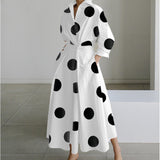 Women's Maxi Dress - Front Wrap Collared - Alora - product view 12