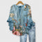 Women's Blouse - Ruffle Sleeve Floral - Althea - product view 6