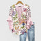 Women's Blouse - Ruffle Sleeve Floral - Althea - product view 8