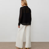 Women's Trousers - Ivory Ponte Jersey - Matilda - product view 5