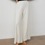 Women's Trousers - Ivory Ponte Jersey - Matilda - product view 2