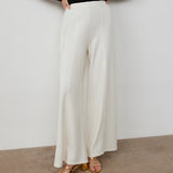 Women's Trousers - Ivory Ponte Jersey - Matilda - product view 2