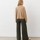 Women's Cardigan - Beige Button Front - Raegan - product view 4