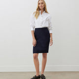 Women's Skirt - Navy Knee Length - Bella - product view 1
