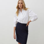 Women's Skirt - Navy Knee Length - Bella - product view 2