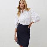 Women's Skirt - Navy Knee Length - Bella - product view 2