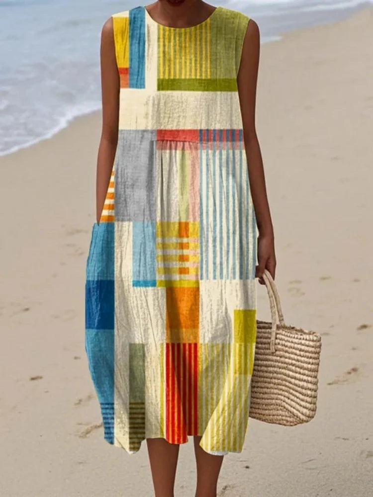 Women's Midi Dress - Art - Elena - product view 2