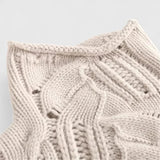 Comfortable Cable Knit Sweatshirt for Women with Turtleneck Long Sleeve Oversized Relaxed Style
