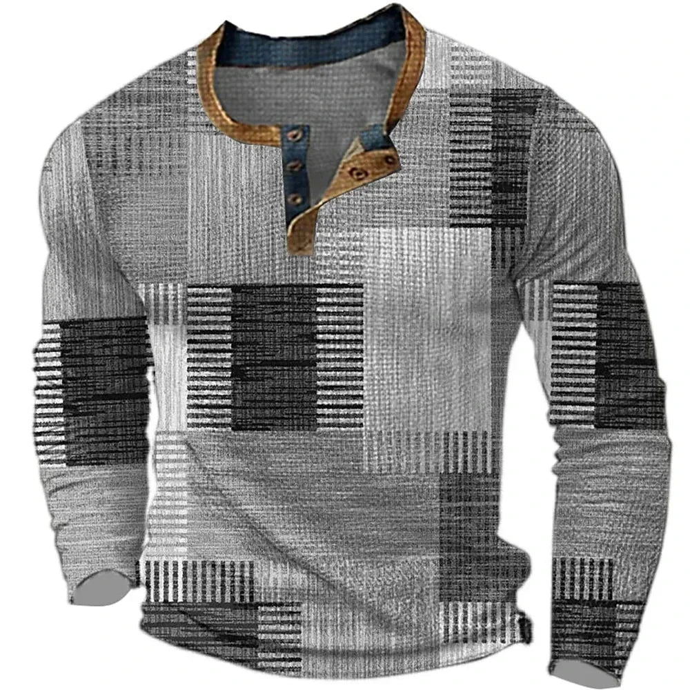Men's Shirt - Multicolor Long Sleeve - Andrew - product view 4