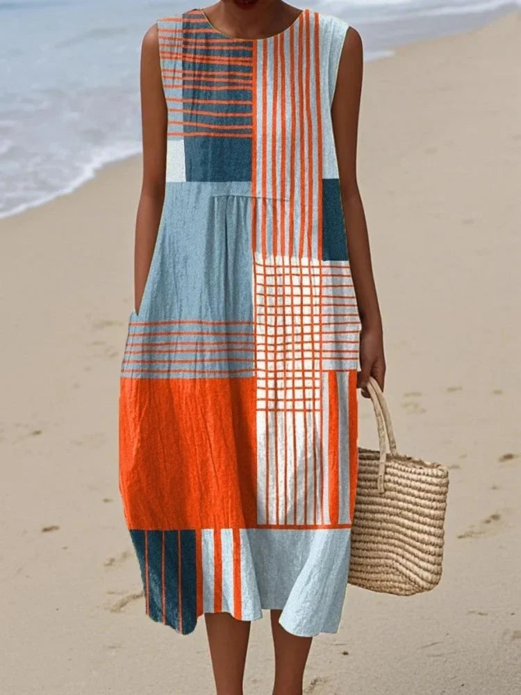 Women's Midi Dress - Art - Elena - product view 4