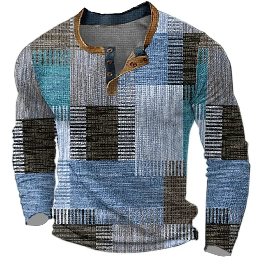 Men's Shirt - Multicolor Long Sleeve - Andrew - product view 2