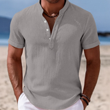 Men's Shirt - Summer Button-Up Short Sleeve - Atlas - product view 3
